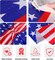 4th of July Table Cloths – 6 Pack Veteran’s Day & Patriotic American Flag Disposable Plastic Table Covers, 84 Inch Round, Star Design